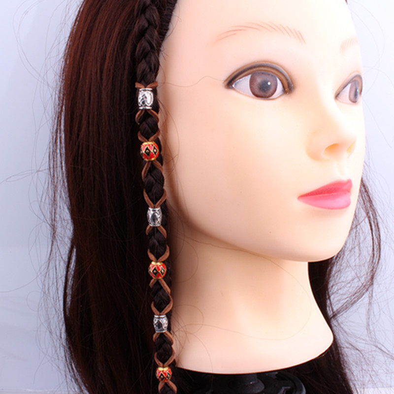 Accessoires, ornements, bagues, élastiques décoratifs pour dreadlocks reggae, pinces à cheveux en métal, composants pour accessoires à faire soi-même_voghion.com