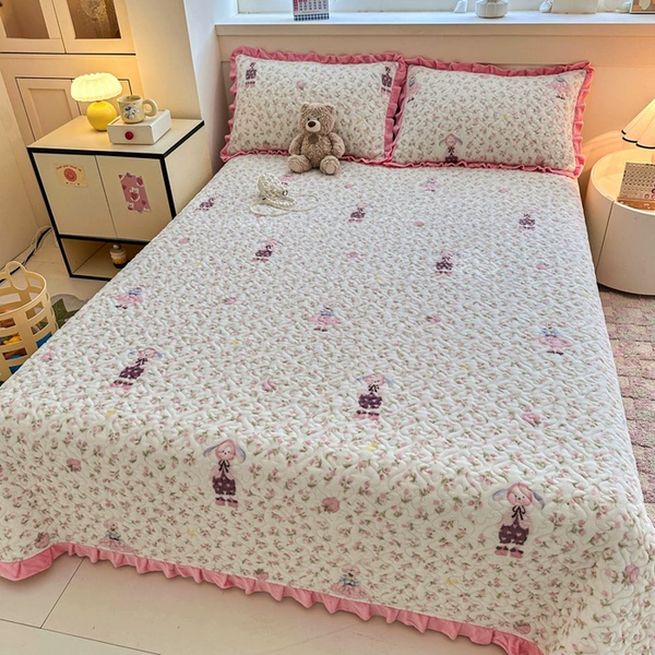 Milk Velvet Bed Cover [Bunny Girl]