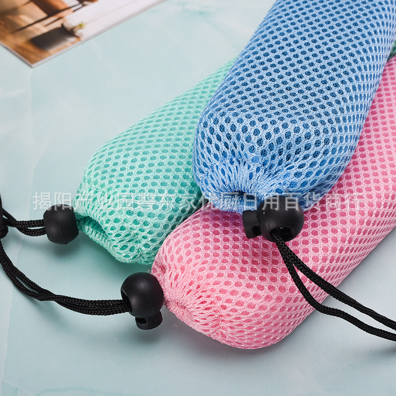 Vajilla de viaje portátil, bolsa de almacenamiento, bolsillo con cordón, cubierta para palillos, bolsa de tela para palillos, bolsa de lana, bolsa de malla, bolsa de lona de lino y algodón, cubierta