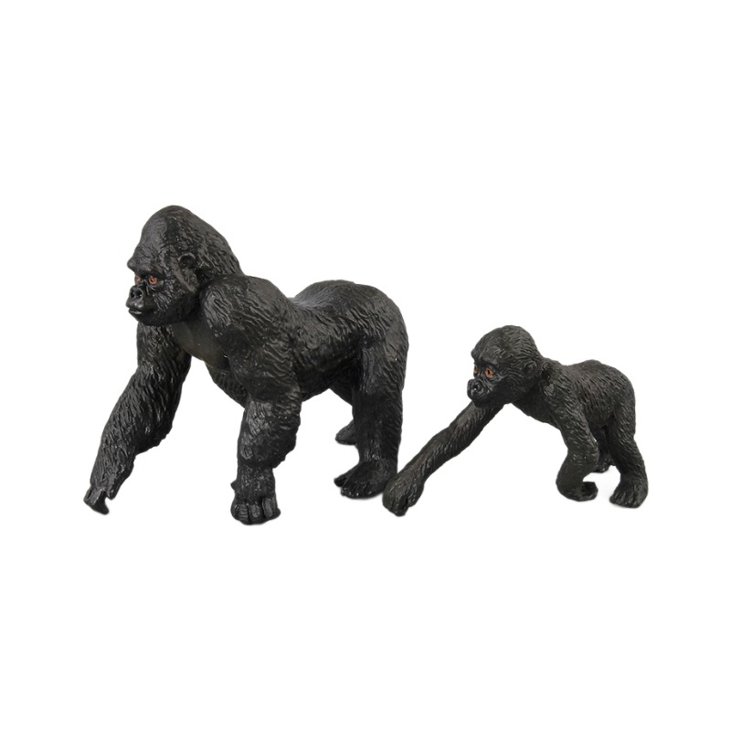 Exportación transfronteriza Amazon Simulación infantil bosque modelo animal juguete chimpancé modelo animal adornos creativos