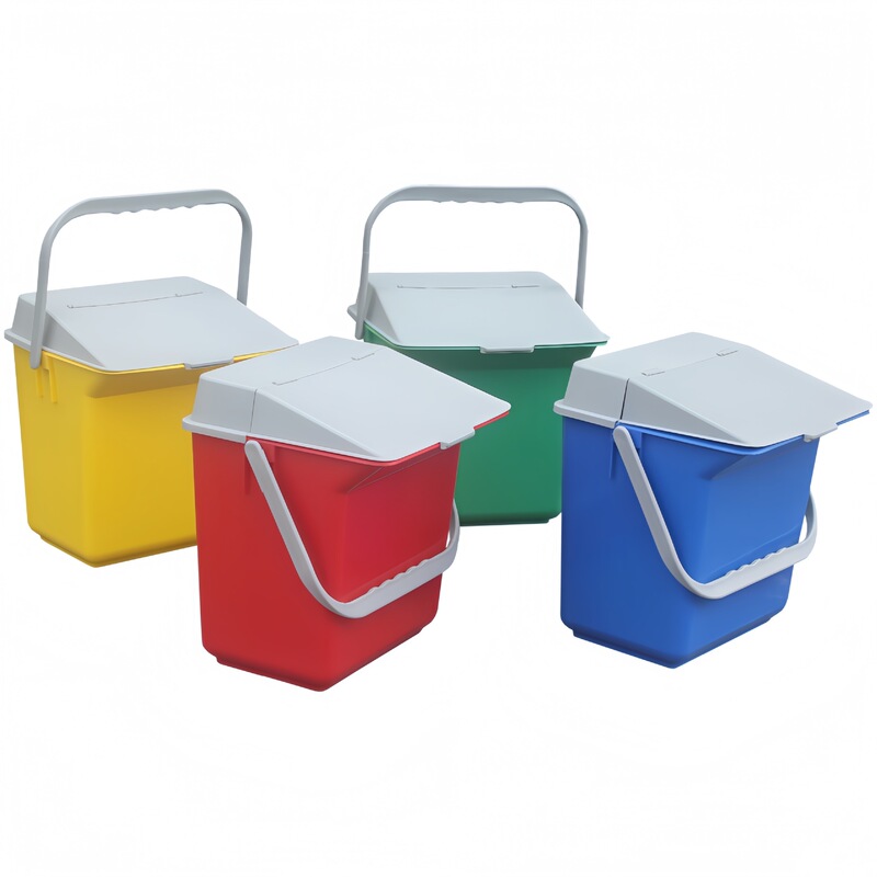Medical Trash Can Cleaning Hygiene Cleaning Bucket Plastic Bucket Hospital Cleaning Classification Portable Bucket Storage with Lid Small Bucket