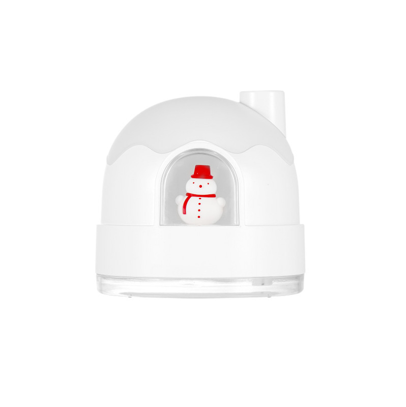 雪屋加湿器ナイトライトusb静音ミニかわいいデスクトップ空気清浄器アトマイザー加湿器ギフト|undefined