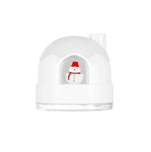 Snow house humidifier night light usb silent mini cute desktop air purifier atomizer humidifier gift