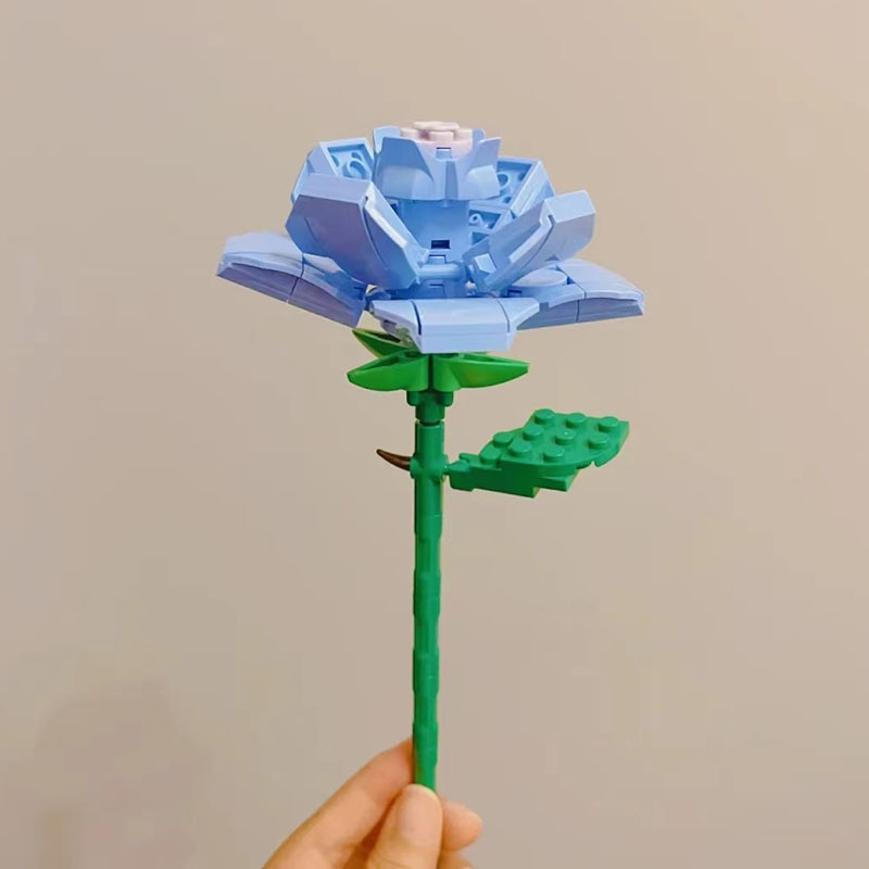 クロスボーダー佳奇積み木花diyはバラの永生花を組み合わせて彼女に祝日のプレゼントシリーズの花束のデスクトップを送ります。|undefined