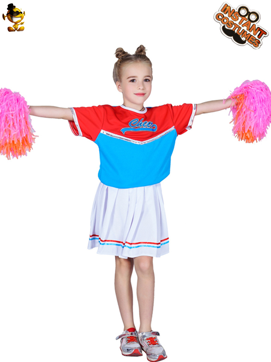 Falda de baile de porristas de estilo de Campus de niñas para niños
