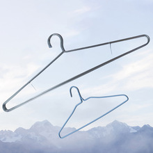 长衣架粗实心304不锈钢超大衣服毛巾被架晒被子晾衣挂晾床单加长