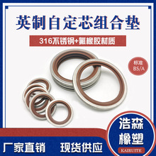 大量供应优质组合垫    316不锈钢+氟胶  英制 组合密封垫圈