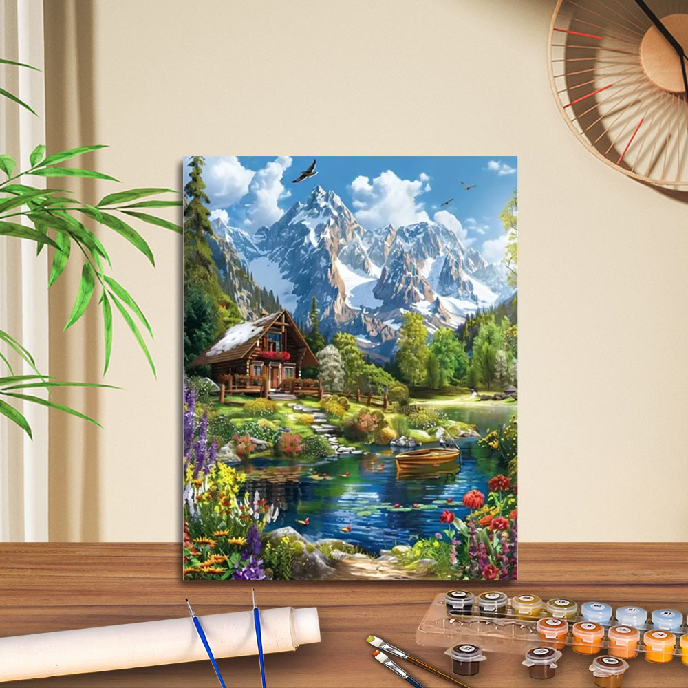 Transfronterizo jitdiy agente de pintura al óleo digital fabricantes al por mayor puestos de pintura al óleo artesanal pintura decorativa Amazon relleno de color