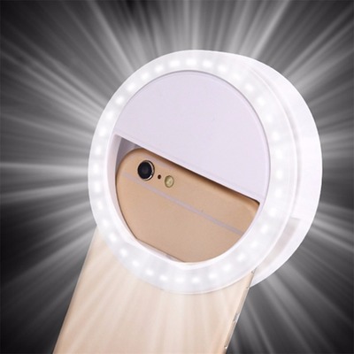 补光灯Ring Light 手机补光灯 LED三挡自拍补光灯 直播USB充电款|ru