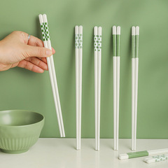 家庭用の幾何学的な陶磁器の箸は高くて美しいです。