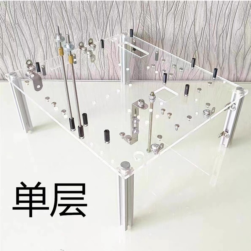 Fully Transparent Acrylic Horizontal Desktop Computer Case DIY Personalized Atx Case Mitx Creative Open Case