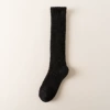 Solid color coral velvet calf black