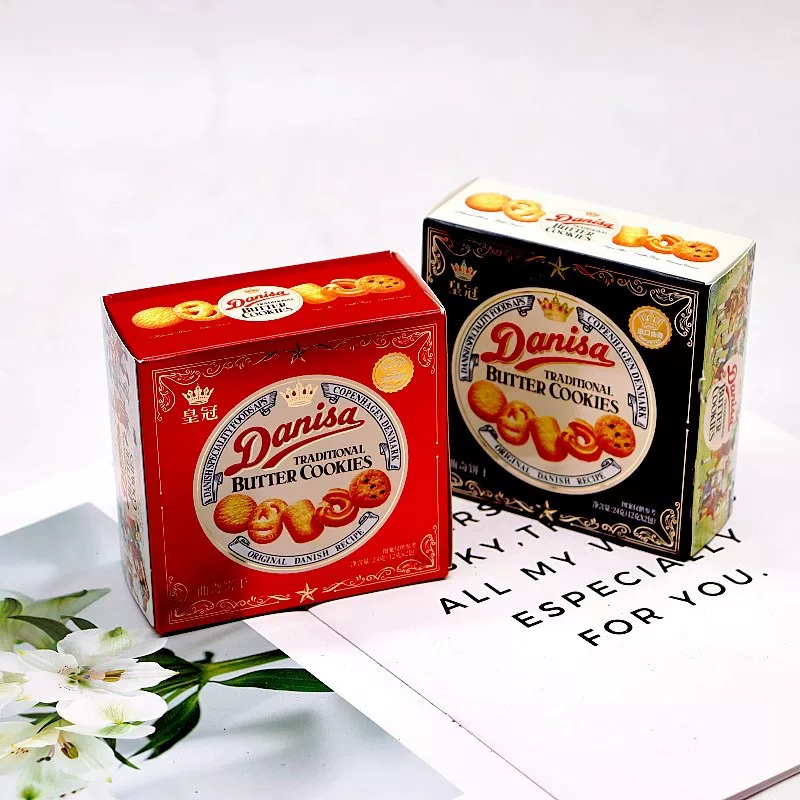 Оригинальные импортированные печенья Danisa Crown Danish Cookies для свадьбы, подарочная коробка-сувенир, торты и закуски