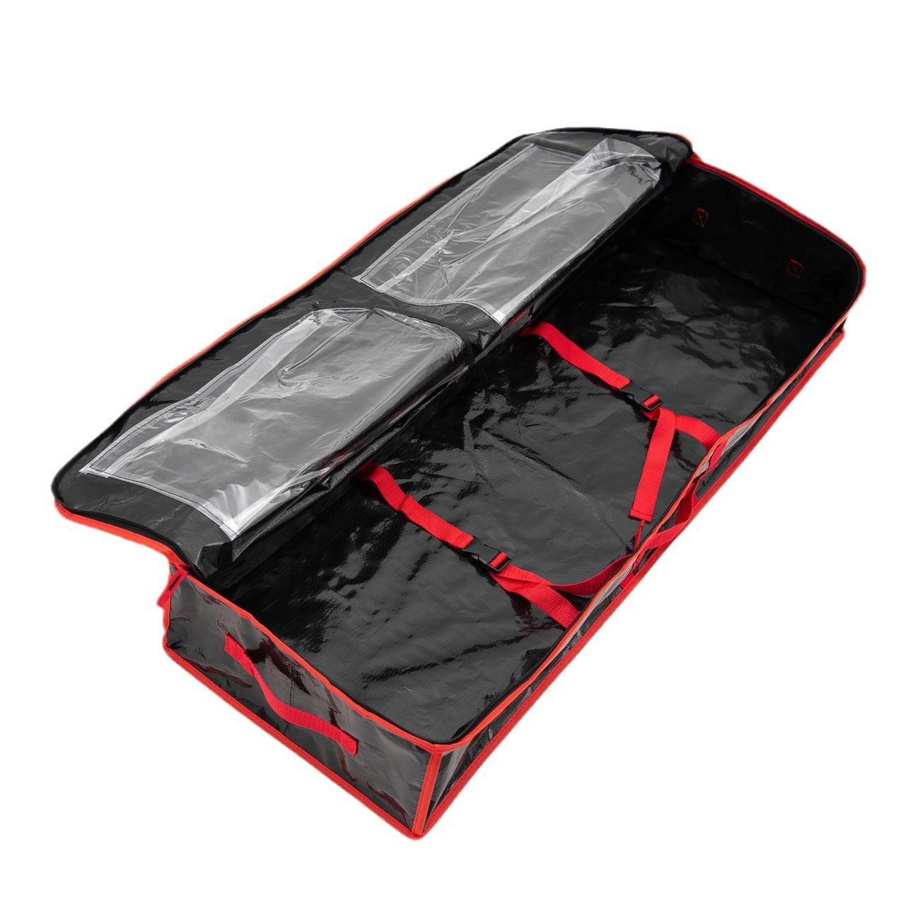 Venta directa de fábrica de comercio electrónico transfronterizo Amazon rojo PE varios colores decoración navideña rollo de papel bolsa de almacenamiento en stock