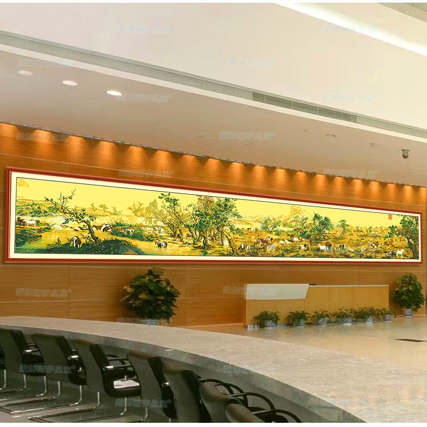 [Tela de seda antigua] Mona Lisa Royal punto cruz cien juntu rollo completo nuevo chino Bordado de hilo hecho a mano pintura decorativa image 5