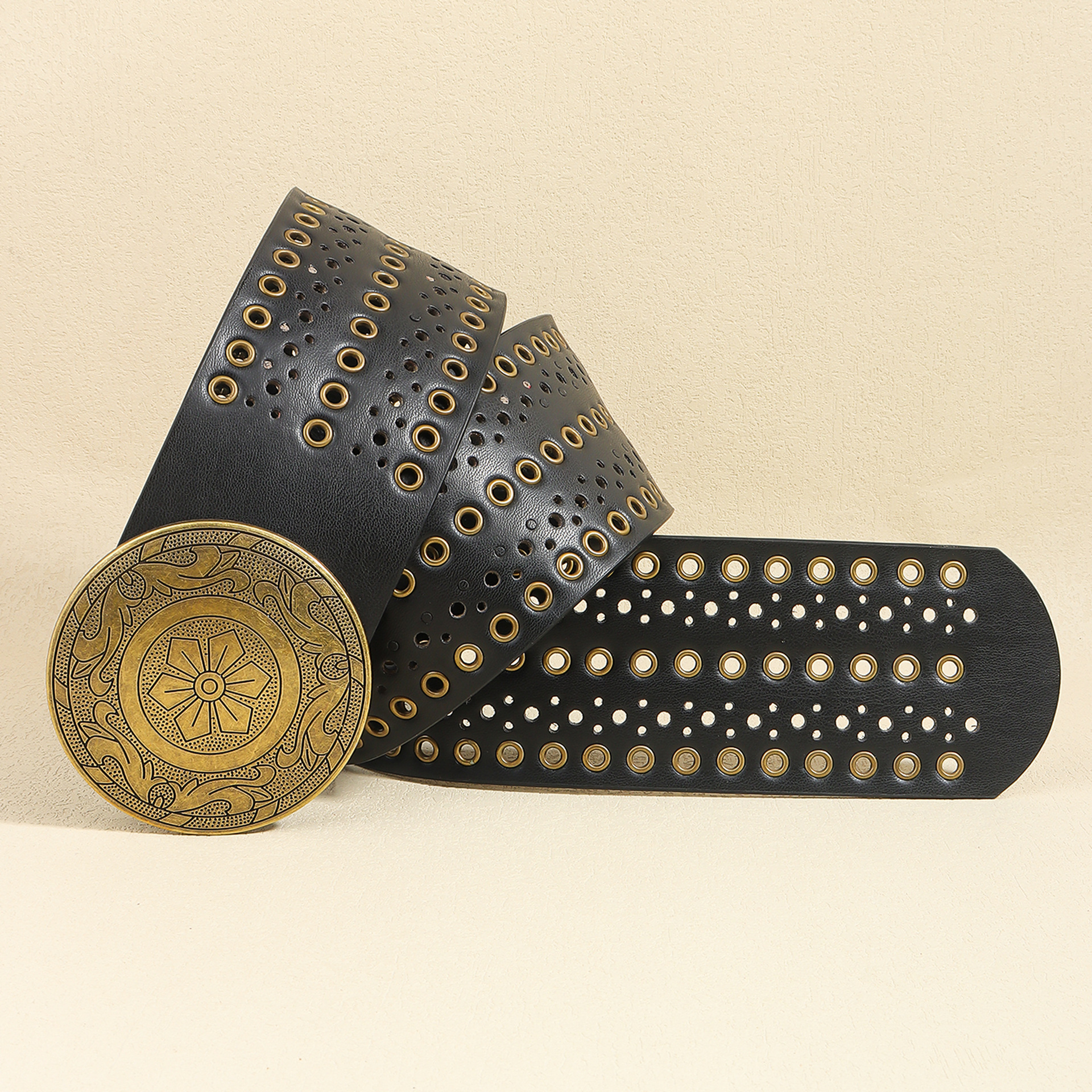 200g Weight Belt Classification 1 Piece Quantity Holiday, Banquet, Daily Occasion Pu Leather, Alloy Material Geometric Pattern Women's Gender Plating Design Retro, Vintage Style, Bohemian Style Retro Vintage Style Bohemian Geometric Pu Leather Alloy Plating Women's Leather Belts 15