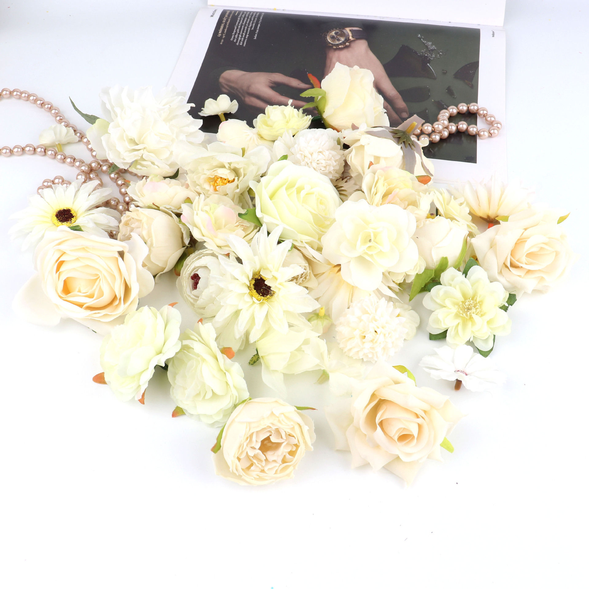Randomly mixed milk white series 20/includes 15 meters of cord