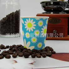 工厂定制64口径5盎司加厚单淋膜卡布奇诺咖啡纸杯出口专供