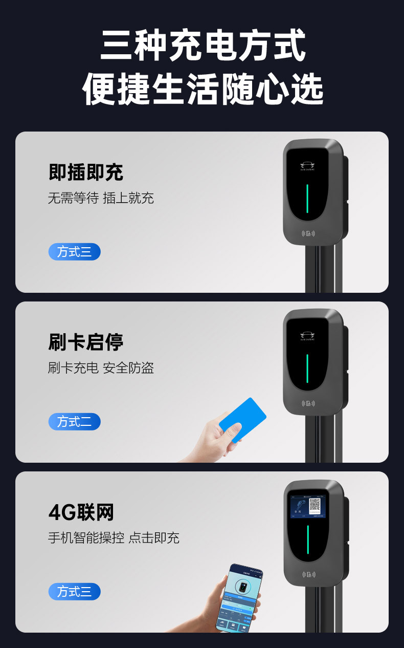 European Standard Charging Station Type2 Wall-Mounted Charging Station for Home and Commercial Use Ocpp New Energy Vehicle Charging Station