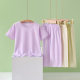 Children's Pajamas Summer Air-conditioning Clothing Class A Lycra Cotton Boys' Home Clothes Girls' Thin Casual Antibacterial Short Sleeve