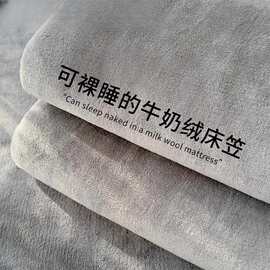 牛奶绒床笠单件床罩2025年新款冬季加厚法兰珊瑚绒床垫保护罩