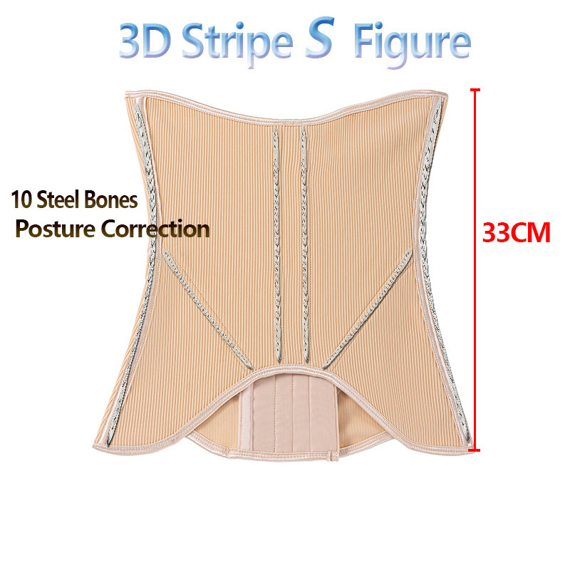 Faja Reductora Posparto de 10 Varillas de Acero y 4 Filas de 13 Broches de Nylon Ajustable image 5