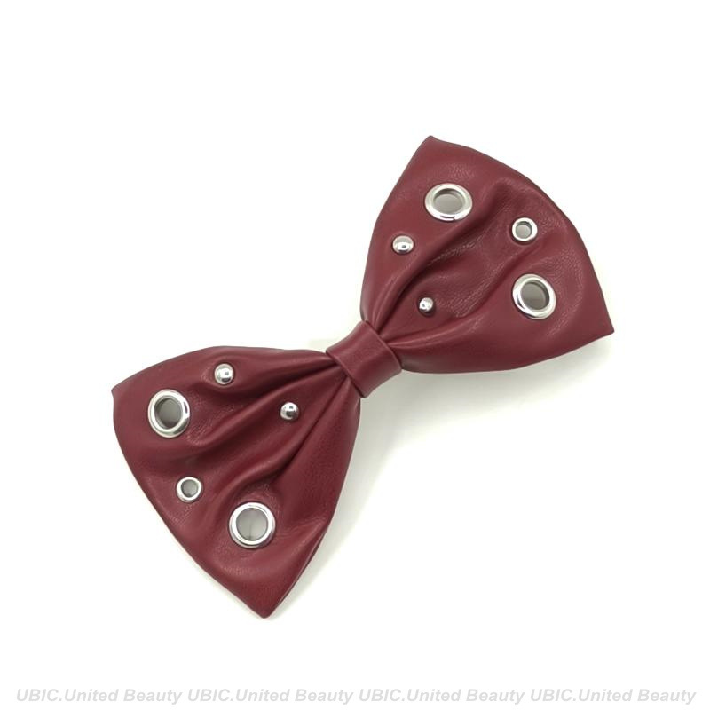 BA250801-PU皮14.5x8.5cm朋克混搭钉扣蝴蝶