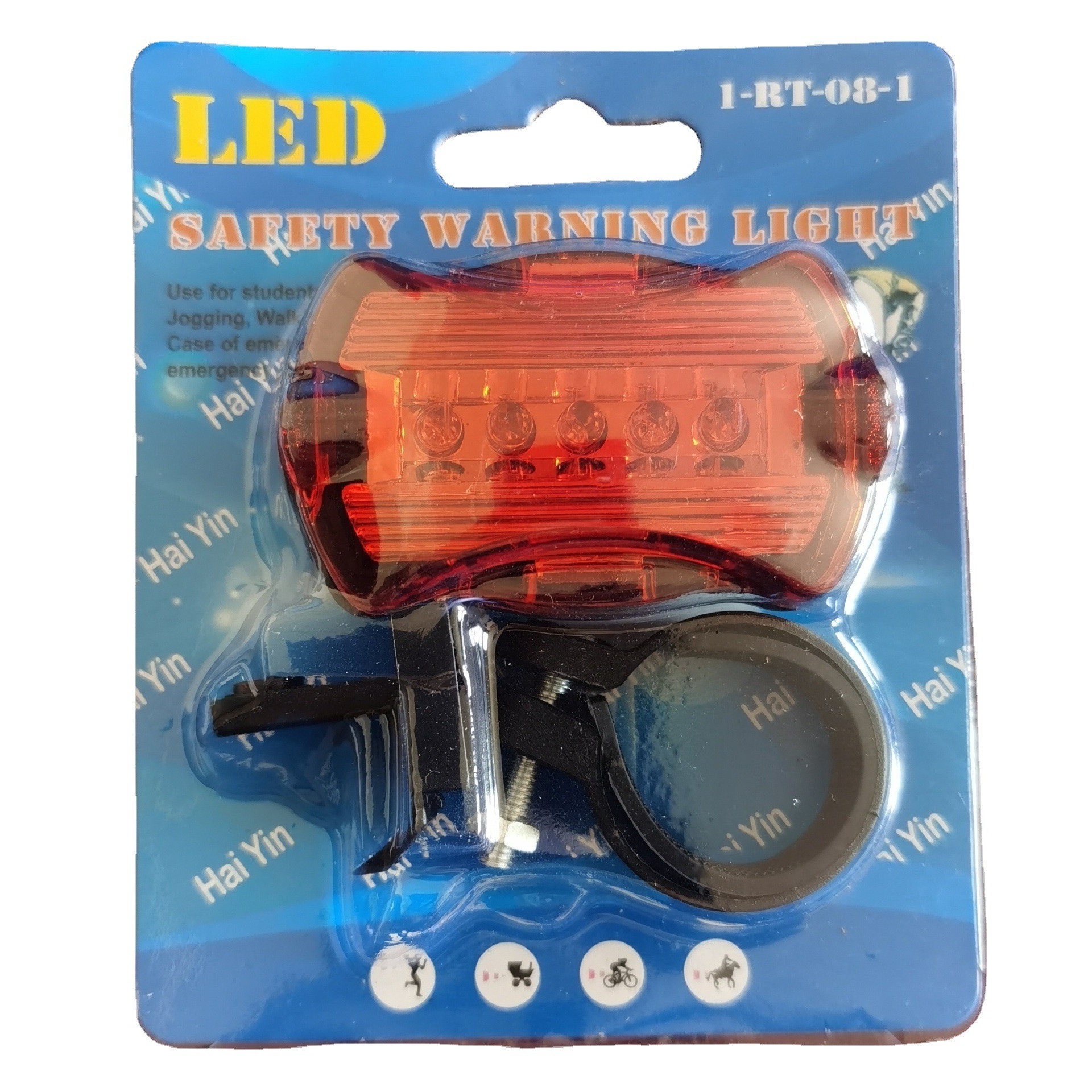 Luz trasera de la bicicleta tipo mariposa batería seca luz LED bicicleta roja luz de advertencia bicicleta de montaña equipo de equitación