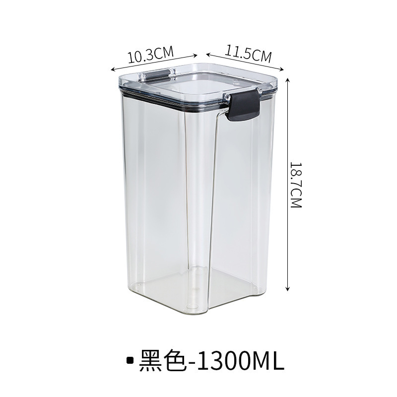 密封罐五谷杂粮厨房收纳食品级透明塑料罐盒子零食干货茶叶储物罐|undefined