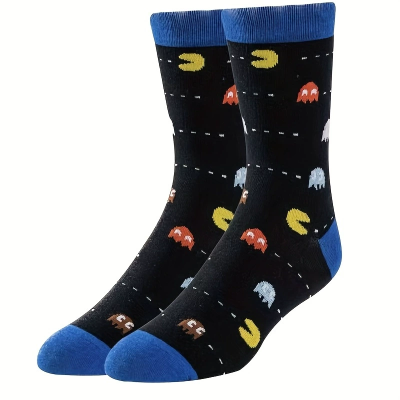 Трансграничные европейские и американские модные носки, высокие носки, мужские уличные спортивные чулки в стиле хип-хоп, дышащие впитывающие пот хлопковые носки temu