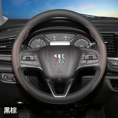 Steering wheel cover | 24 Regal Aivia Version Ultra-Thin - 23-24-regal-black-brown-ultra-thin-nappa-leather-other