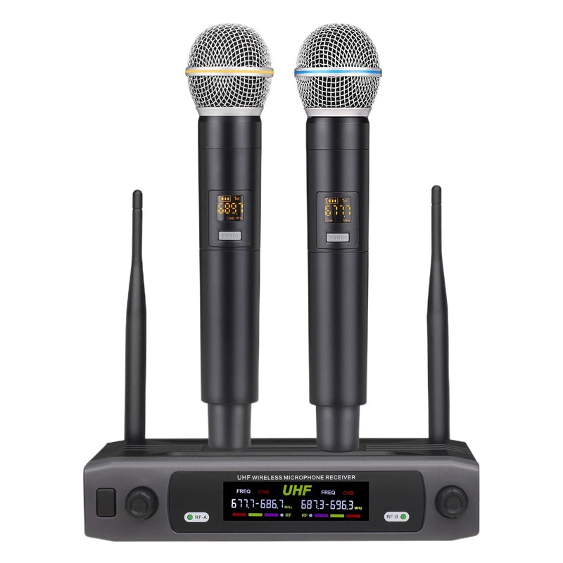 Трансграничный беспроводной микрофон один-два Профессиональный Домашний пение KTV Ручной беспроводной микрофон с подвижной катушкой полный комплект