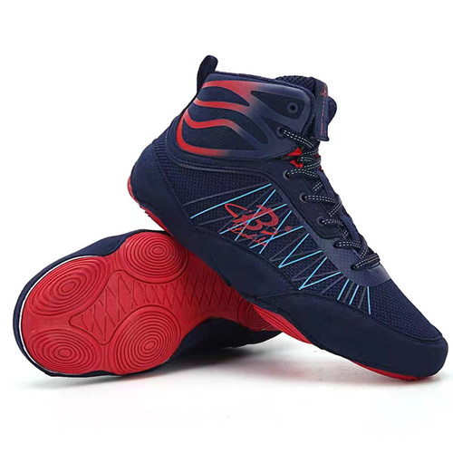 Cross-border boxing shoes, Sanda fighting training shoes, wrestling shoes, men's and women's high-top boxing shoes, wholesale children's fighting shoes