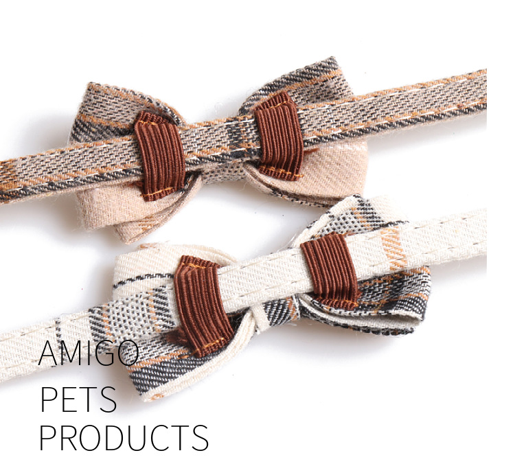 500 Quantity Simple Style Classic Style Plaid Pet Collar