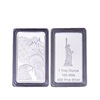 Commemorative square silver coins, USA, mirror effect