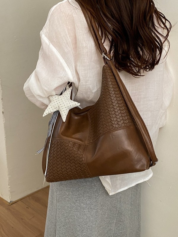 Bolsa multipropósito de gran capacidad para mujeres verano 2026 nueva moda empalme mochila de hombro de viaje bolsa de ocio