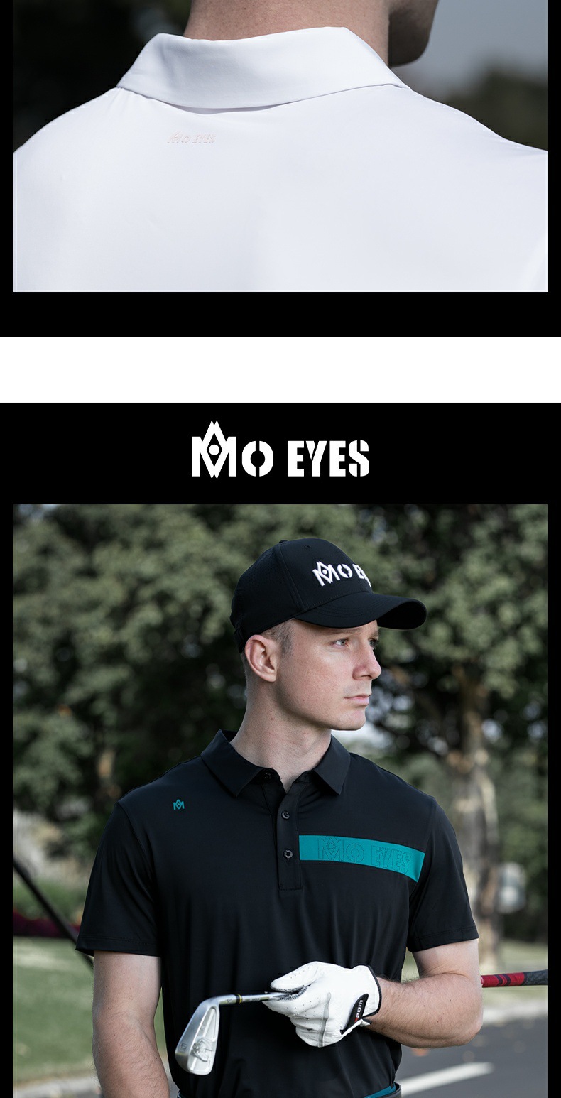 Áo polo nam tay ngắn MO EYES mát mẻ, phong cách thể thao golf mùa xuân hè — Áo trắng [sờ vào lạnh/mềm và đàn hồi cao/khâu tương phản] M25YF027, Áo màu vàng lông ngỗng [sờ vào lạnh/mềm và đàn hồi cao/khâu màu tương phản] M25YF027, Áo đen [sờ vào lạnh/mềm và đàn hồi cao/khâu tương phản] M25YF027 chi tiết 16