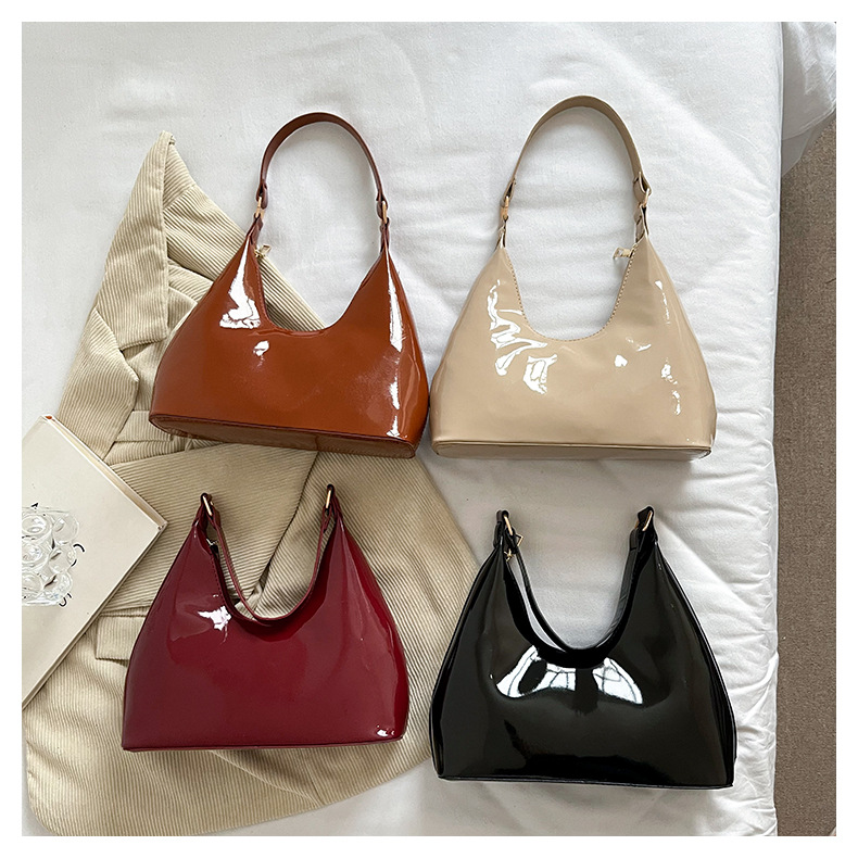 660g Weight Nylon Lining Material Zipper Closure Type Single Shoulder Strap Strap Type Underarm Bag Bags Type Daily, Shopping Occasion Pu Leather Material Solid Color Pattern All Seasons Season Women's Gender Streetwear Style Pillow Shape Shape Small Size Women's Small Pu Leather Solid Color Streetwear Pillow Shape Zipper Underarm Bag 16