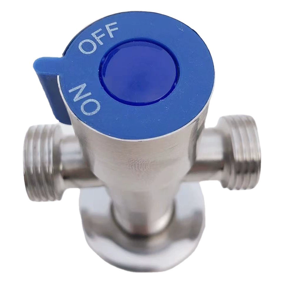 201 нержавеющая сталь красный и синий треугольный клапан холодной и горячей воды один из двух растительных бассейна умывальник Туалет воды запорный клапан