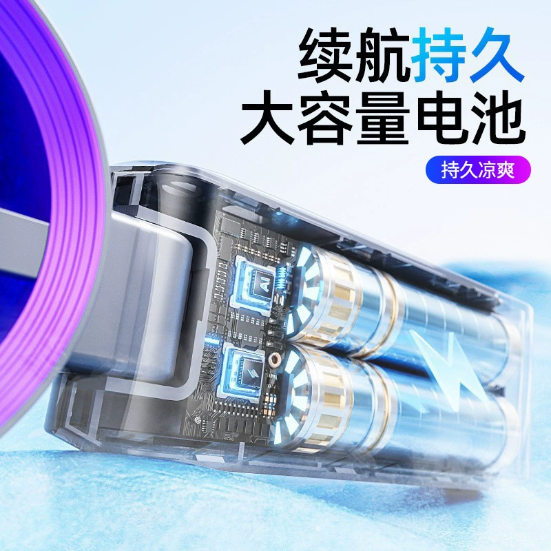 High speed small handheld folding capacious air fan