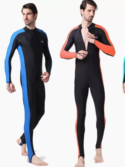 Factory in stock Outdoor Men's Sunscreen Diving Suit Summer Couple's Jellyfish Suit Surf Suit Men's Island Snorkeling Length