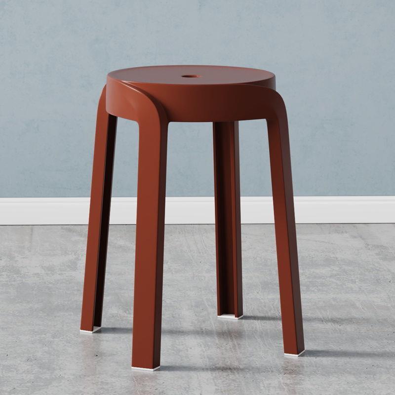 Taburete de plástico, taburete redondo alto para el hogar grueso, taburete de plástico apilable, mesa de comedor, banco, silla de molino de viento de repuesto, taburete único ciclón