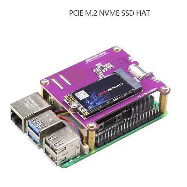 MPS2242 Raspberry Pi 5 выделенный PCIE M.2 NVME SSD твердотельный диск расширительная плата HAT 2230