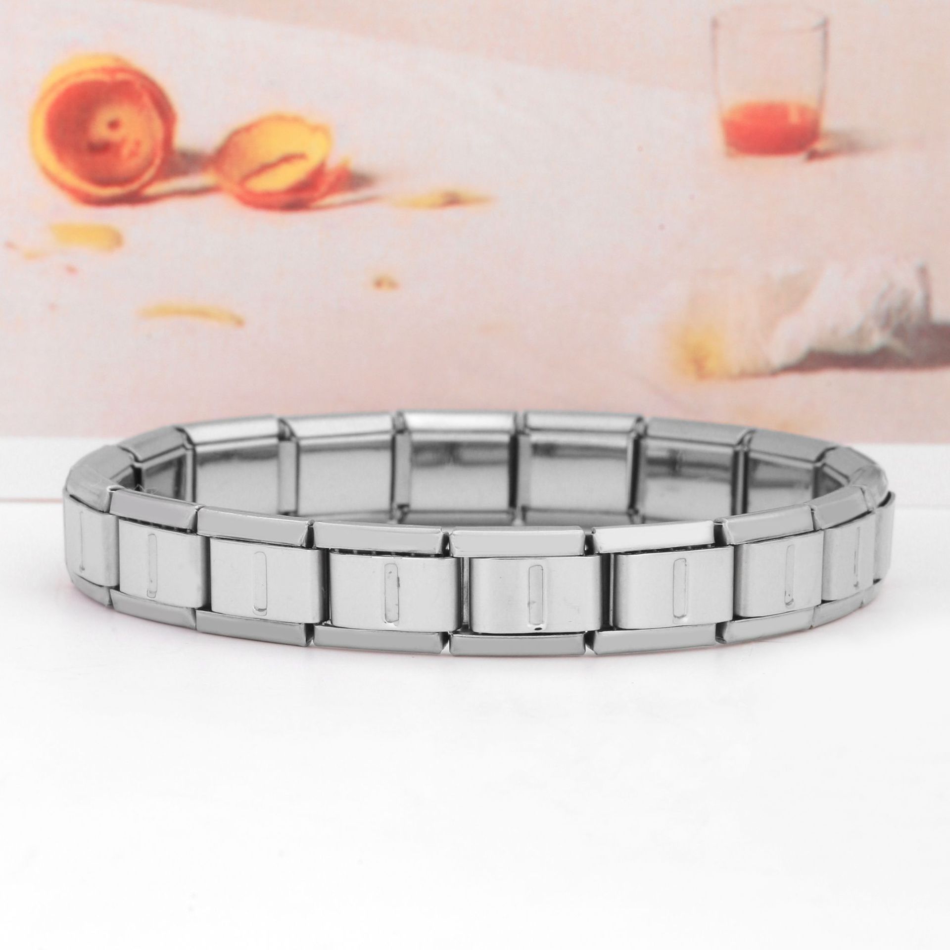 Stainless Steel IG Style Letter Polishing Bracelets display picture 14