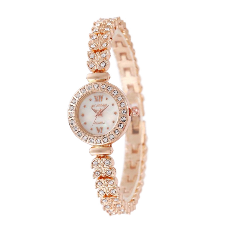 Reloj de sirena decorativo de comercio exterior, temperamento de diamantes, moda, exquisito, lujo ligero, brazalete de diamantes de imitación, reloj de cuarzo