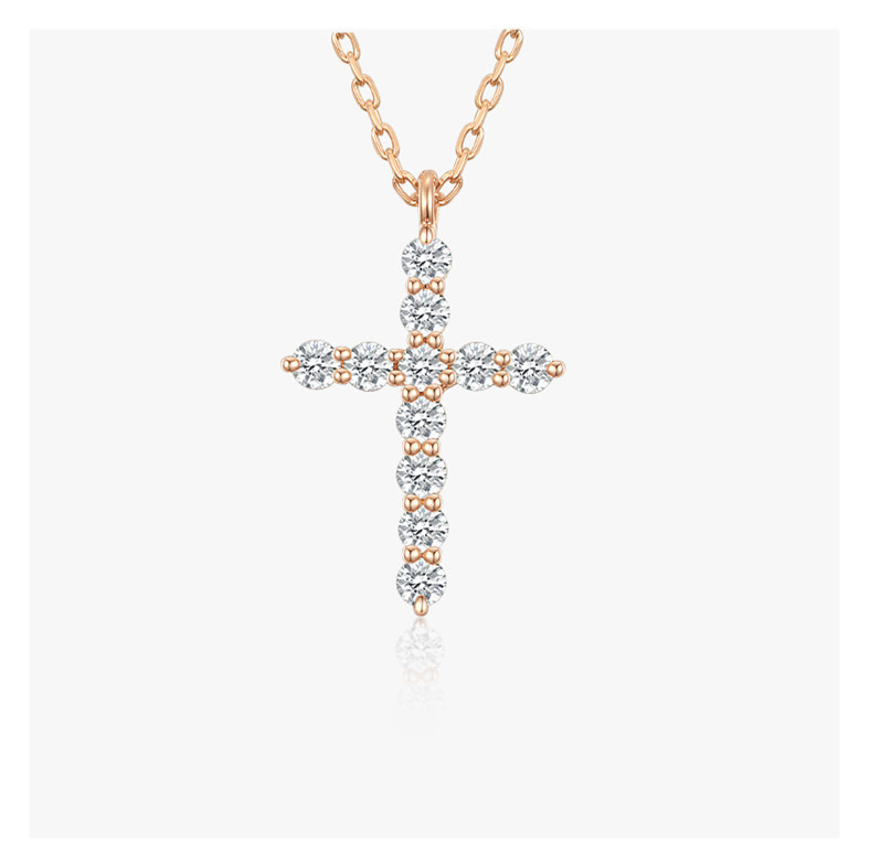 Pendant Necklace Classification 925 Sterling Silver Cross Pendant Necklace