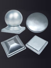 方管盖帽铁艺护栏配件大全楼梯立柱圆盖围栏柱头封口护拦柱帽盖