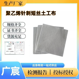 White Polyester Filament Geotextile Road Maintenance Dustproof Geotextile Polyethylene Needle Punched Short Filament Geotextile
