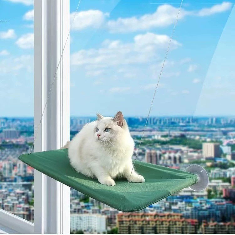 Трансграничные амазонские товары для домашних животных присоски кошачий гамак круглый год универсальный подвесной складной кошачий гамак