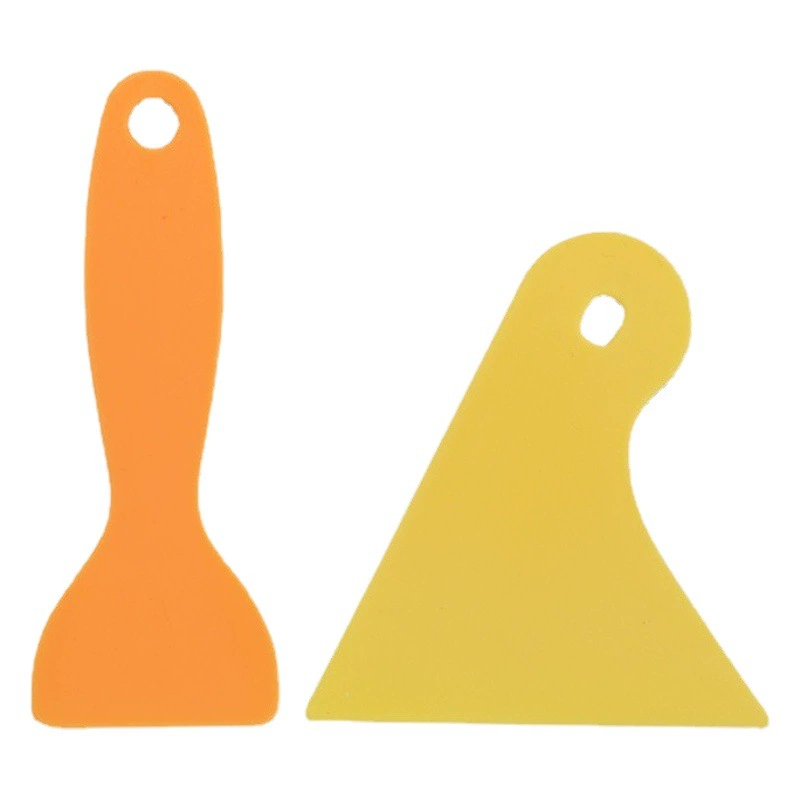 Инструменты для нанесения автомобильной пленки: желтый пластиковый скребок для оклейки авто, скребок для швов, оптом, прочный